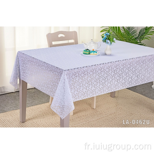 Accueil Belle nappe en dentelle imprimée Nappe en PVC